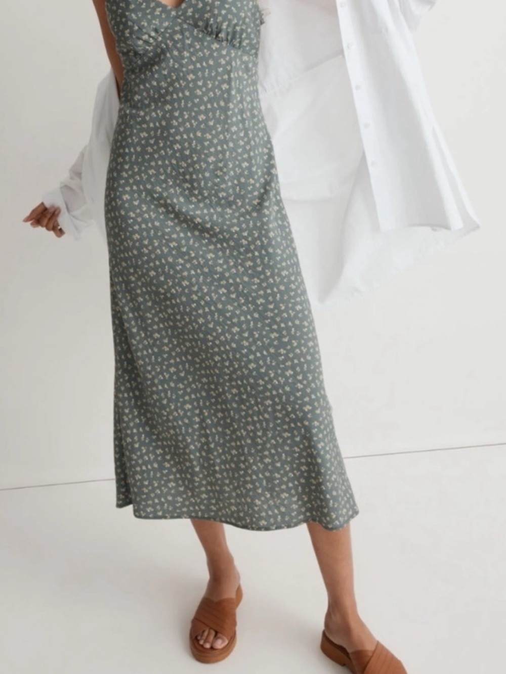 Madewell Midi Slip Dress in Bitsy Boutique